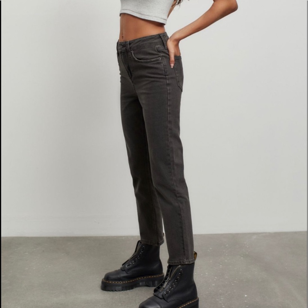 BDG Urban Outfitters high rise mom black jeans